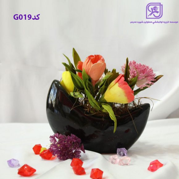 گلدان گل مصنوعی G019