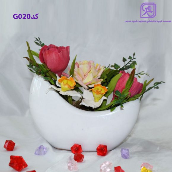 گلدان گل طرح ماه G020